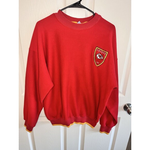 The Game Other - Vintage Kansas City Chiefs Crewneck Sweatshirt Unisex Size XL Red Yellow